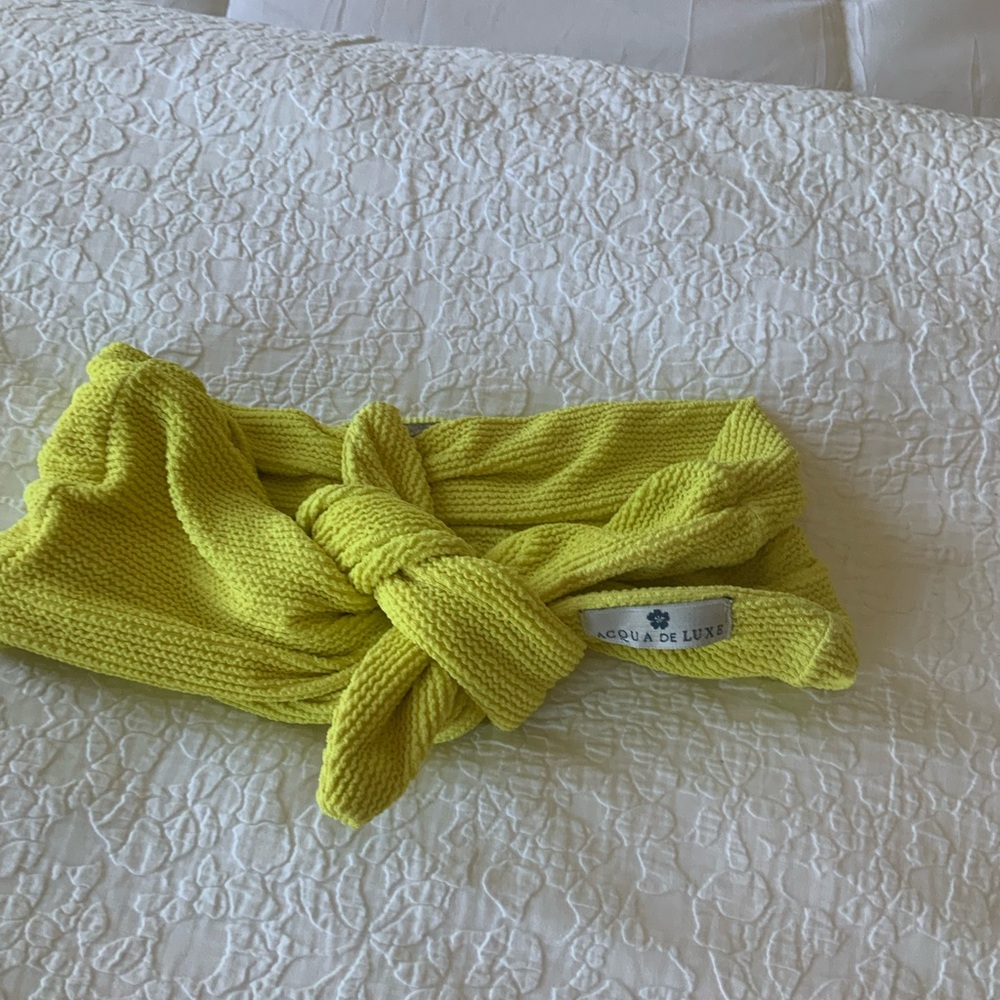 Solid & Striped Yellow Bikini Set - image 2